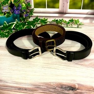 New - Bonded Leather Belts (Qty 3)